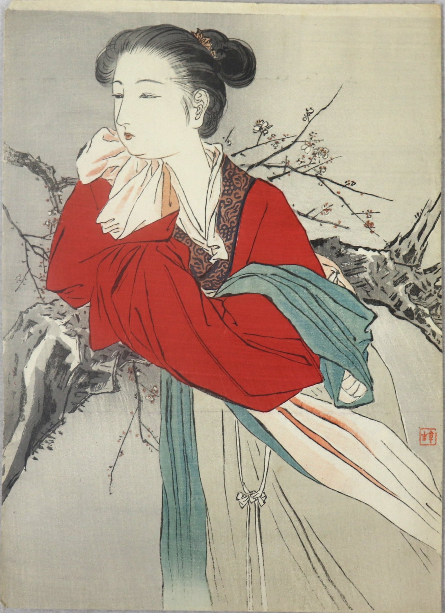 The hermit in floating silk (羅浮仙) by Kajita Hanko (1909)