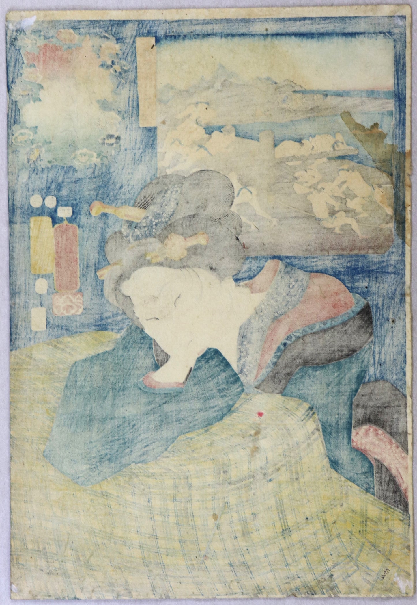 Mackerels of Noto Province from the series "Celebrated Products of Mountains and Seas " by Kuniyoshi (1852) / Maquereaux de la Province de Noto de la série "Célèbres produits des Montagnes et des Mers" par Kuniyoshi ( 1852)