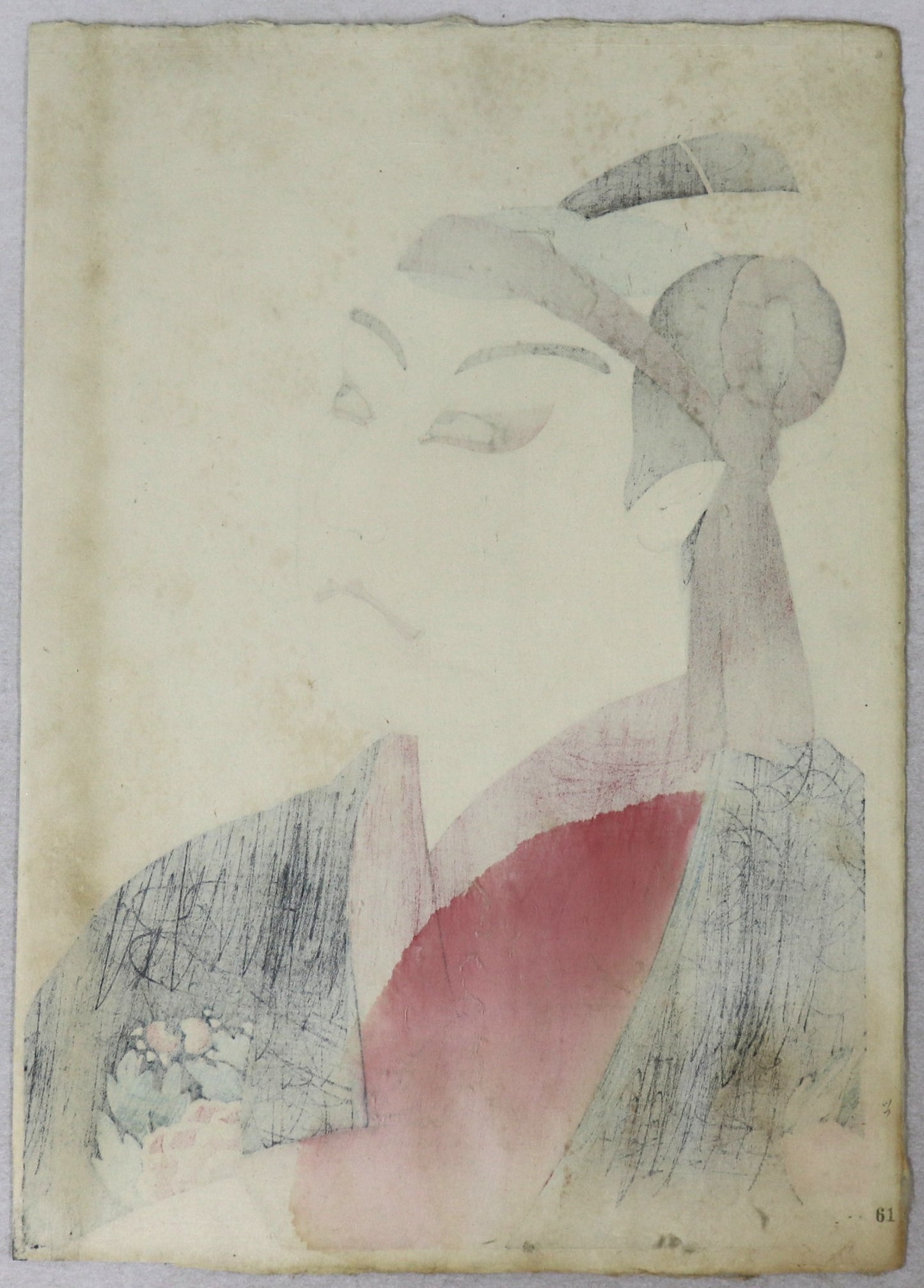 Matsumoto Koshiro VII as Sukeroku from the series " Flowers of the Theatrical World" by Yamamura Koka / Matsumoto Koshiro VII dans le rôle de Sukeroku par Yamamura Koka (1920)