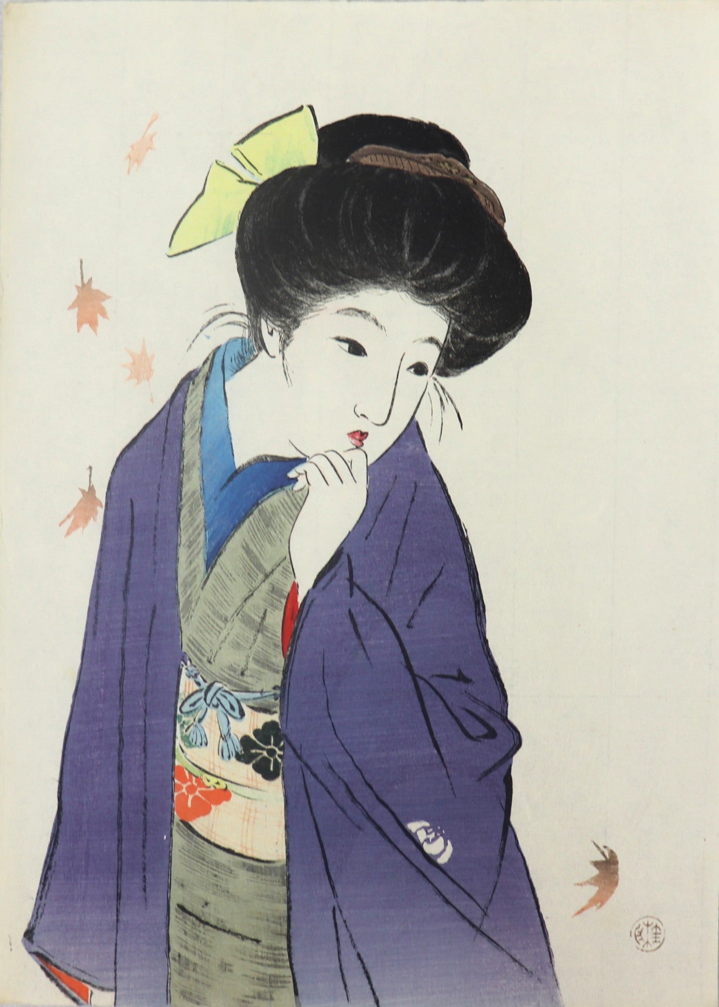 A balmy Autumn Day 小春日和 by Takeuchi Keishu (1910)
