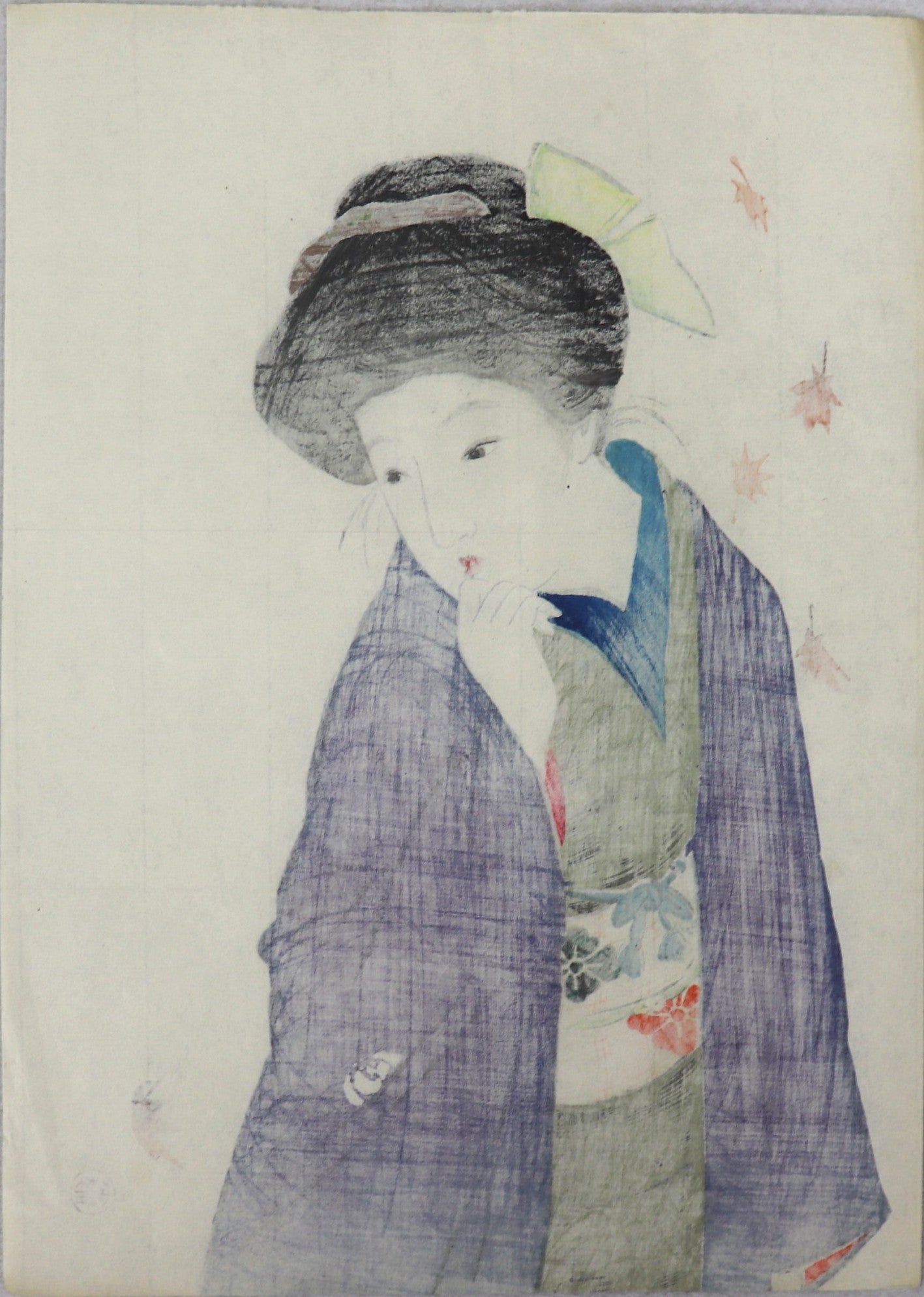 A balmy Autumn Day 小春日和 by Takeuchi Keishu (1910)