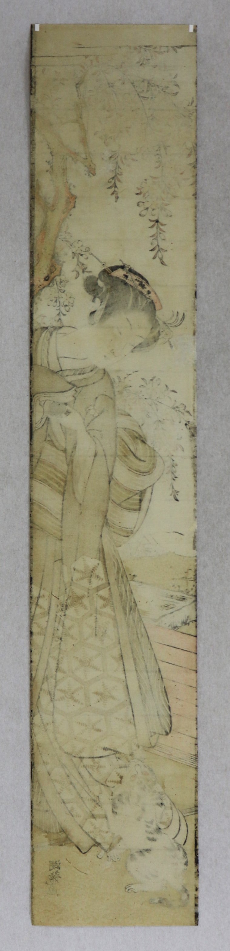Beauty and Cat by Koryusai / Beauté et chat par Koryusai ( 1770-1780's)