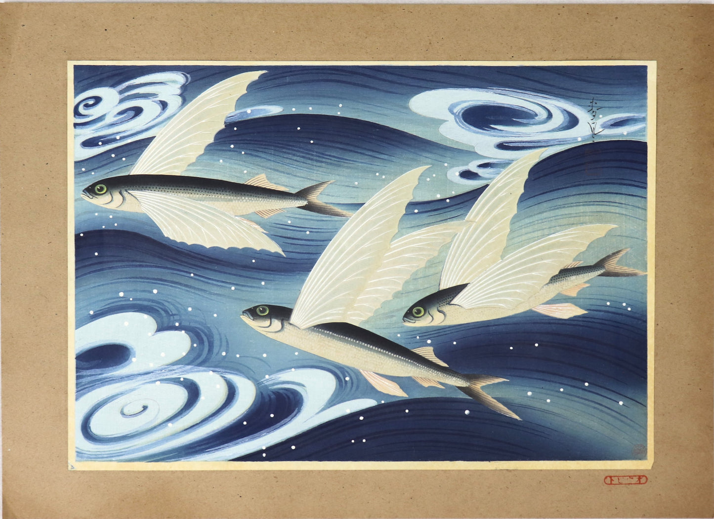 Flying Fishes by Ono Bakufu / Poissons Volants par Ono Bakufu (1938)
