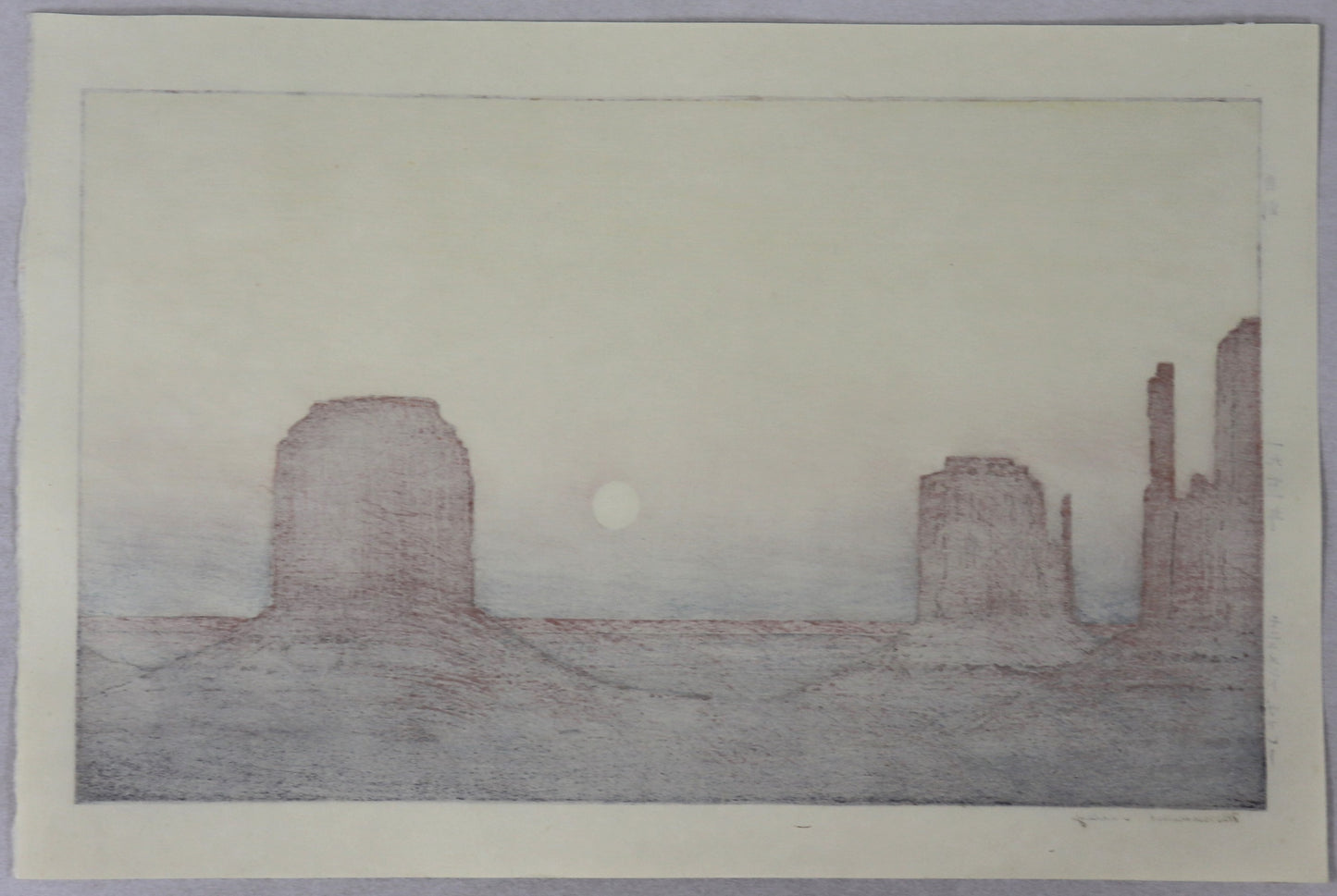 Monument Valley by Yoshida Toshi / Monument Valley par Yoshida Toshi ( 1971)