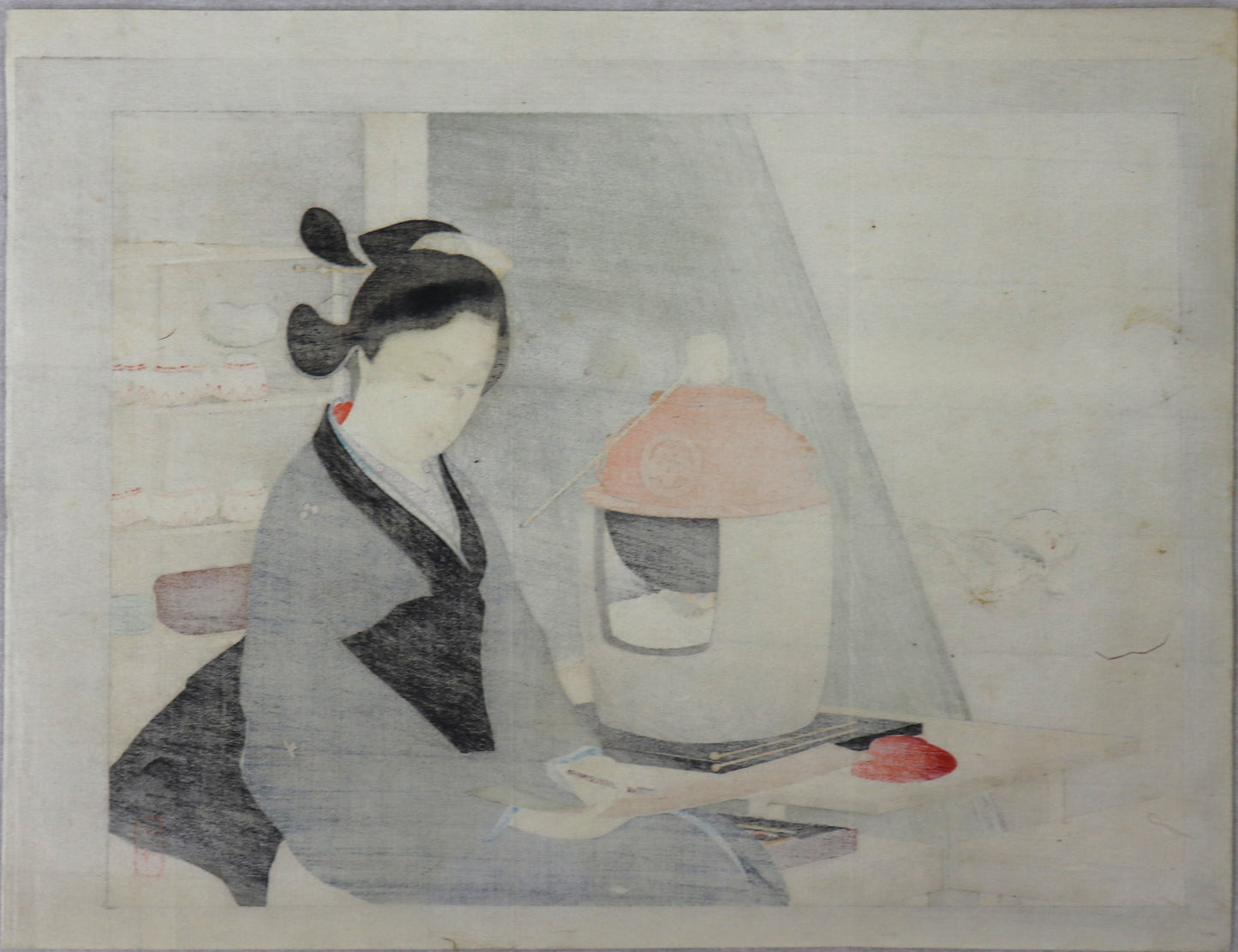 The artist by Tomioka Eisen (1900's)