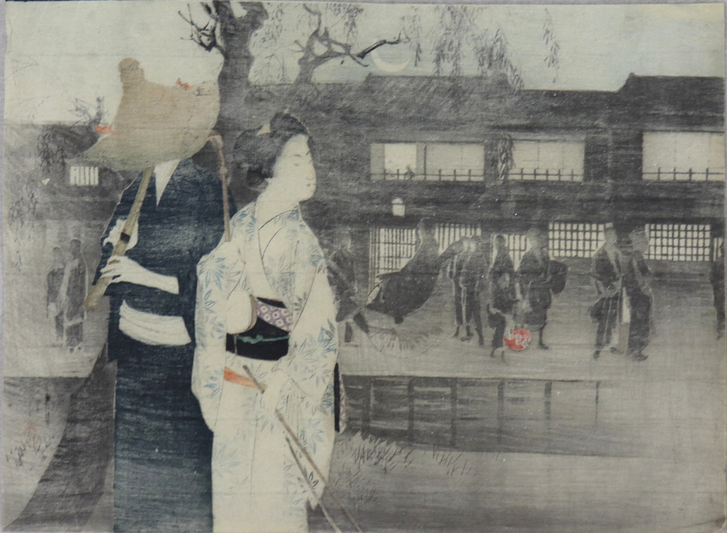 Renbo Nagashi (恋慕流し) by Toshikata (1908)