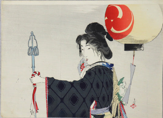 Festival Night (祭りの夜)  by Toshimine Tsuitsui (1912)