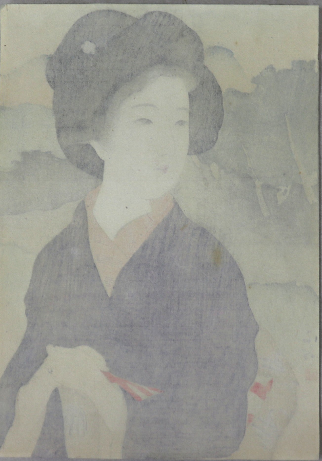Ko yuki (小雪) by kiyokata (1913)