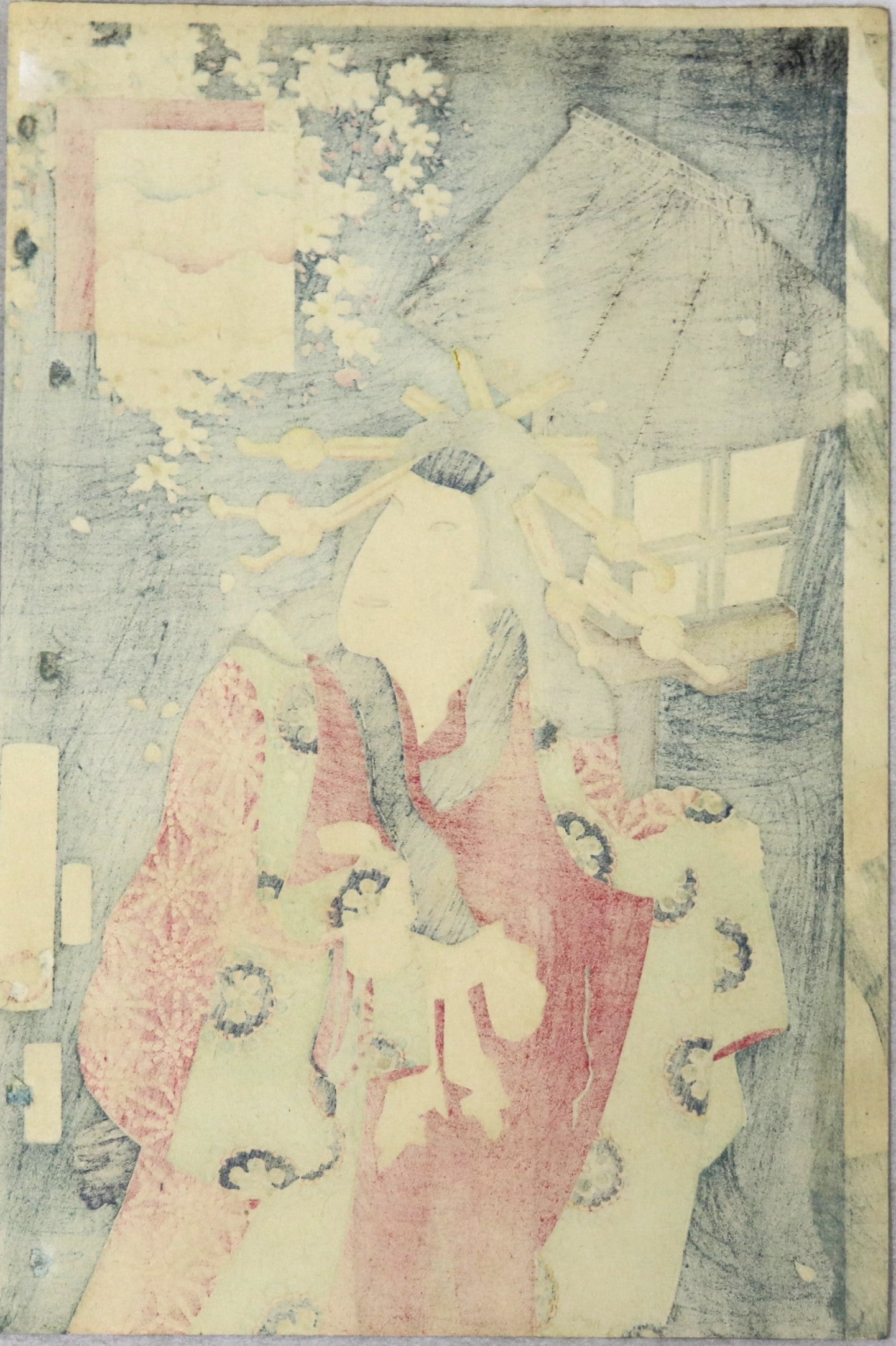 Iwai Hanshiro VII as Miuraya Agemaki from the series " Heroic Commoners in Kabuki " by Toyokuni III / Iwai Hanshiro VII dans le rôle de Miuraya Agemaki de la série " Les roturiers héroiques dans le Kabuki "par Toyokuni III ( 1863)