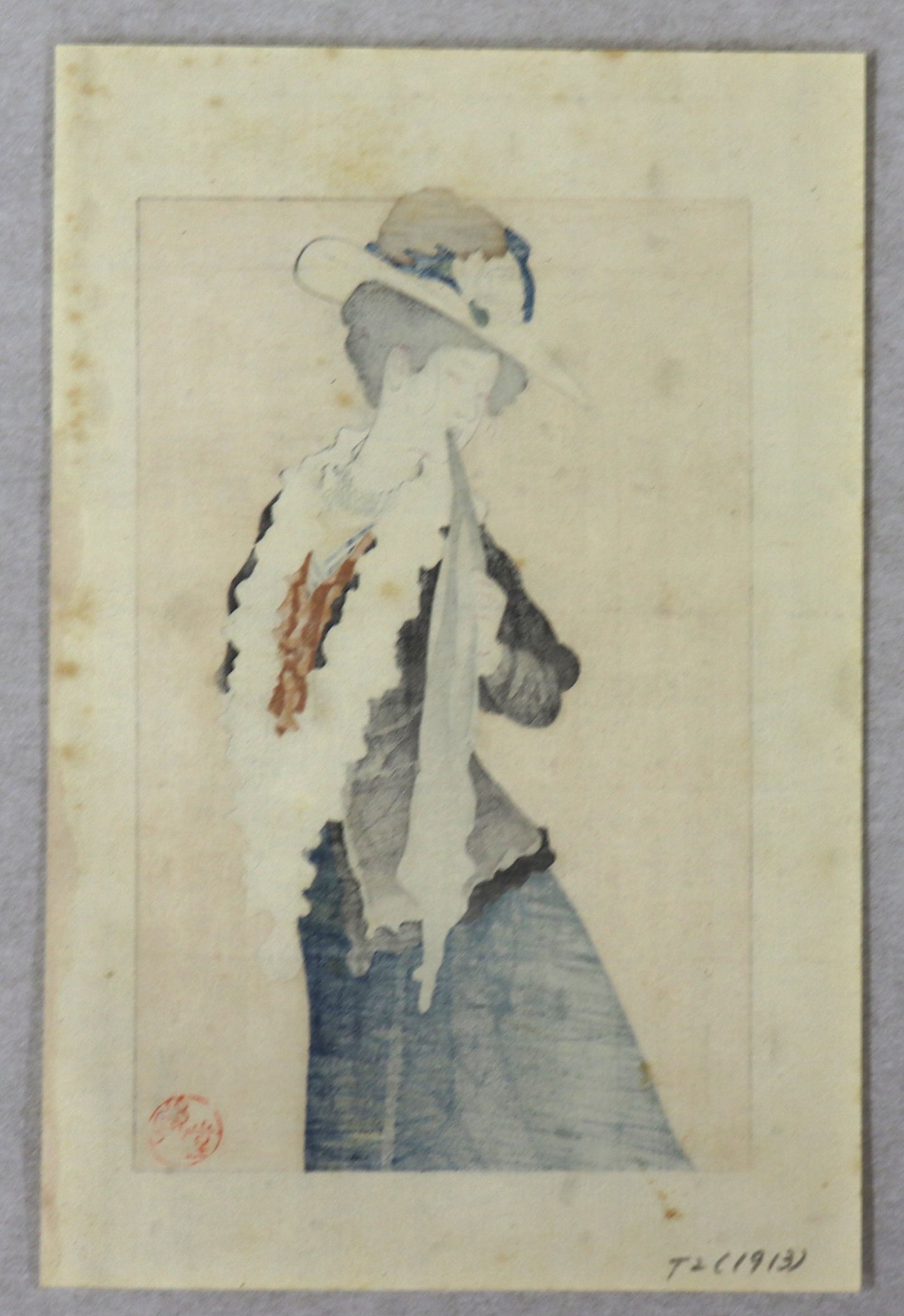 Nasanunaka 生さぬ仲 No blood Relation( 3-2) by Hirezaki Eiho (1913)