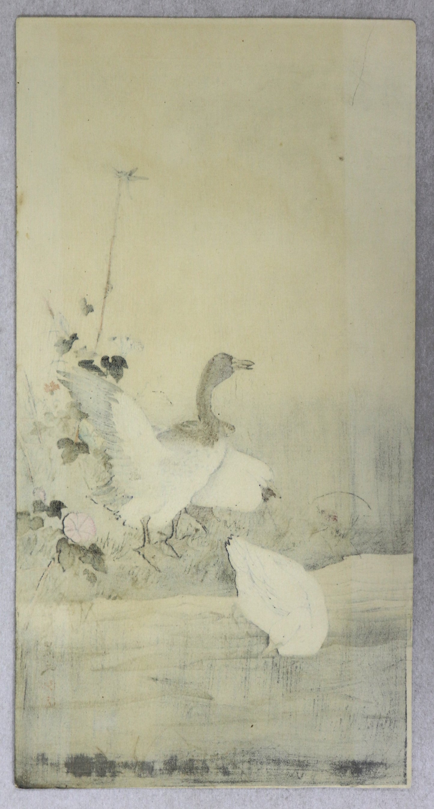 Ducks and dragonfly by Matsumura Keibun / Canards et Libellule par Matsumura Keibun