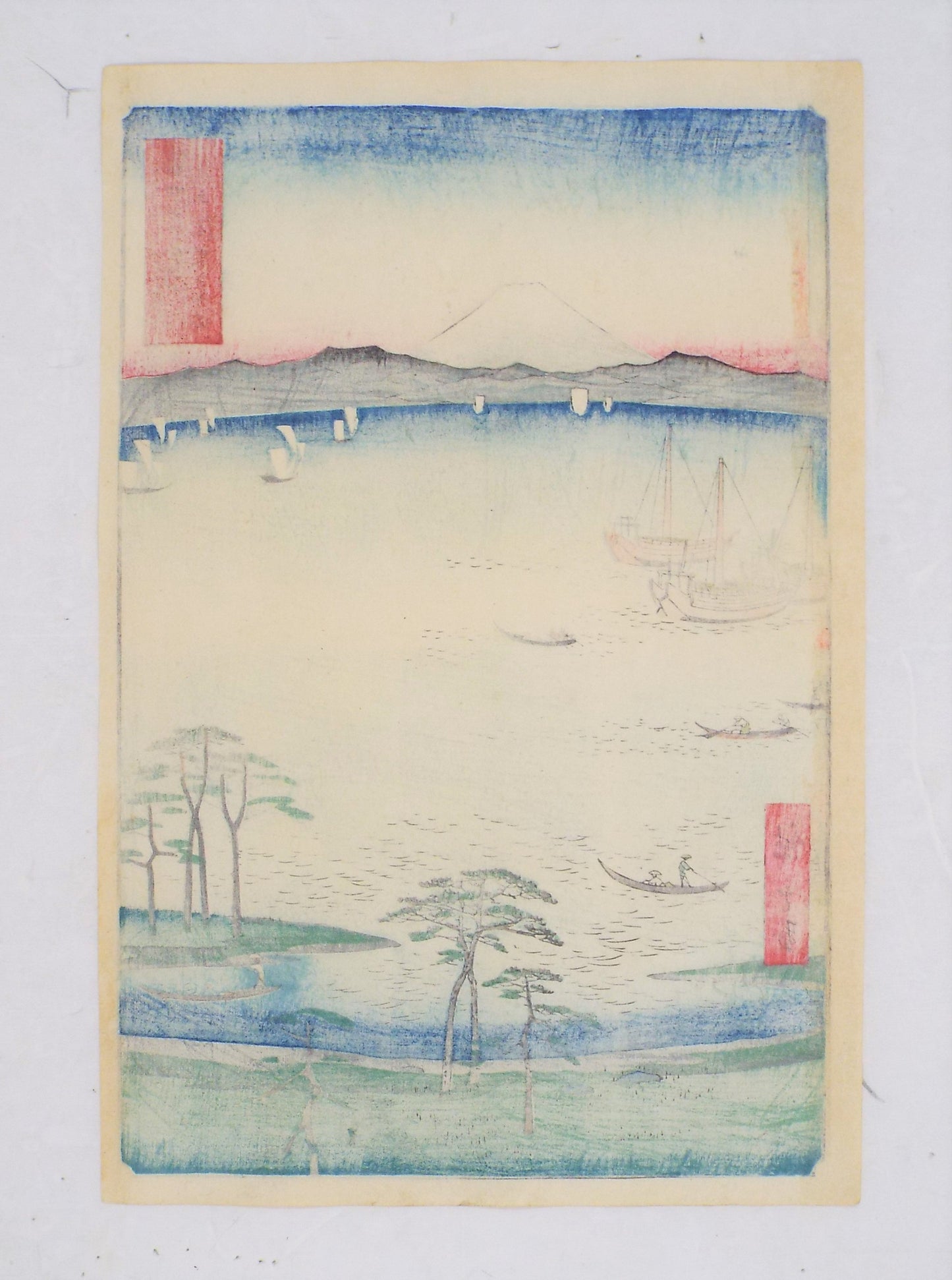 Kurodo Bay in Kazusa Province by Hiroshige / La baie de Kurodo dans la province de Kazusa par Hiroshige (1858)