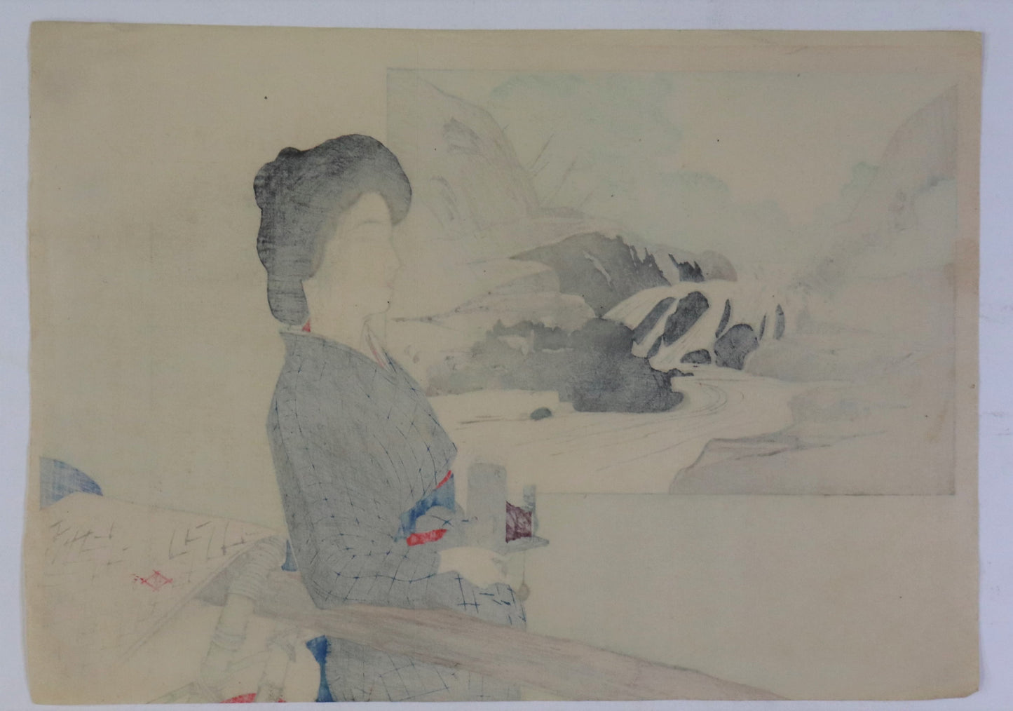 Woman with a Camera by Toshimine Tsuitsui / Femme avec un appareil photographique par Toshimine Tsuitsui (1909)