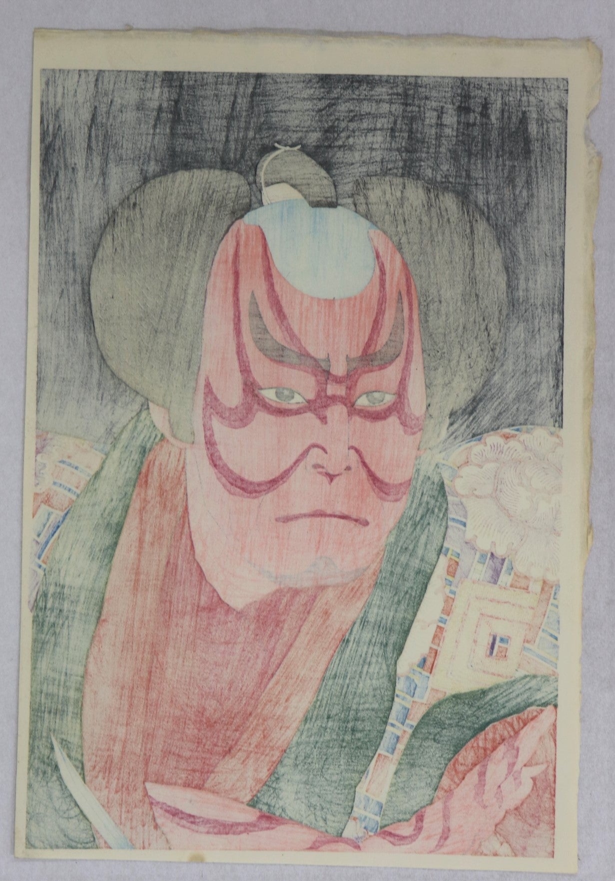 Nakamura Kichiemon I as Arajishi Otokonosuke by Natori Shunsen / Nakamura Kichiemon I dans le rôle d'Arajishi Otokonosuke par Natori Shunsen (1931)