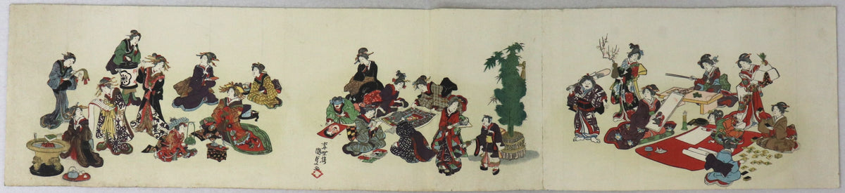Play of children by Kunisada  II/ Jeux d'enfants par Kunisada II (1850's)