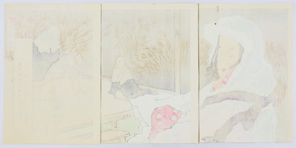 Hotoke-gozen from the series " Ancient Pattern " by Kiyochika / Hotoke-gozen de la série "Motif Ancien" par Kiyochika (1897)