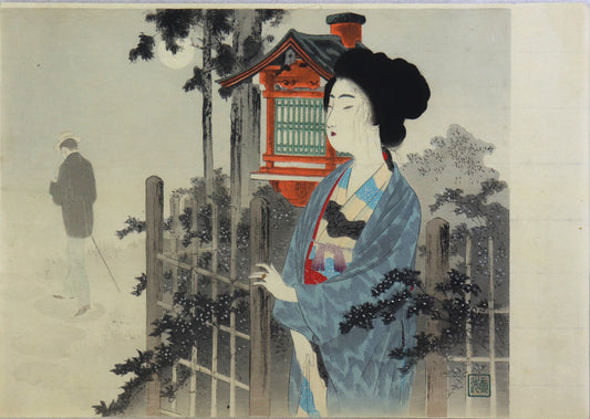 Shiratsuyu (2) by Tomioka Eisen (1898)