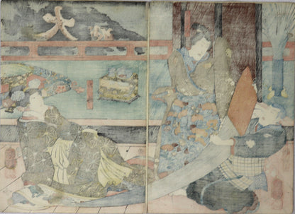 Otogi Banashi Hakata no Imaori by Kuniyoshi / Otogi Banashi Hakata no Imaori par Kuniyoshi (1852)