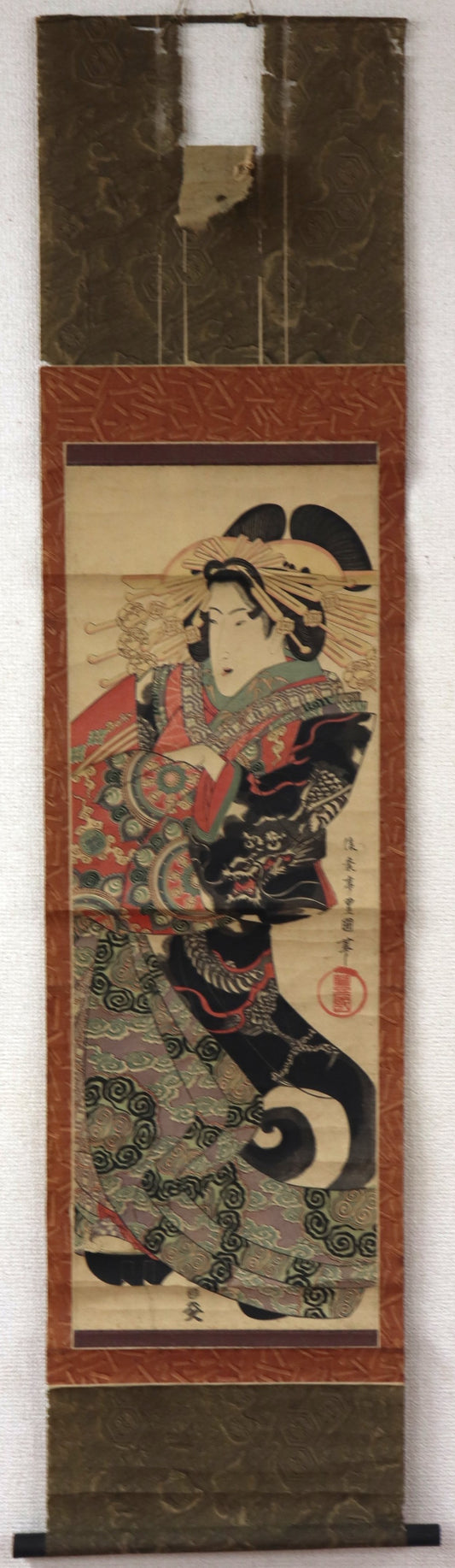 Standing Courtesan by Toyokuni II / Courtisane debout par Toyokuni II (1829)
