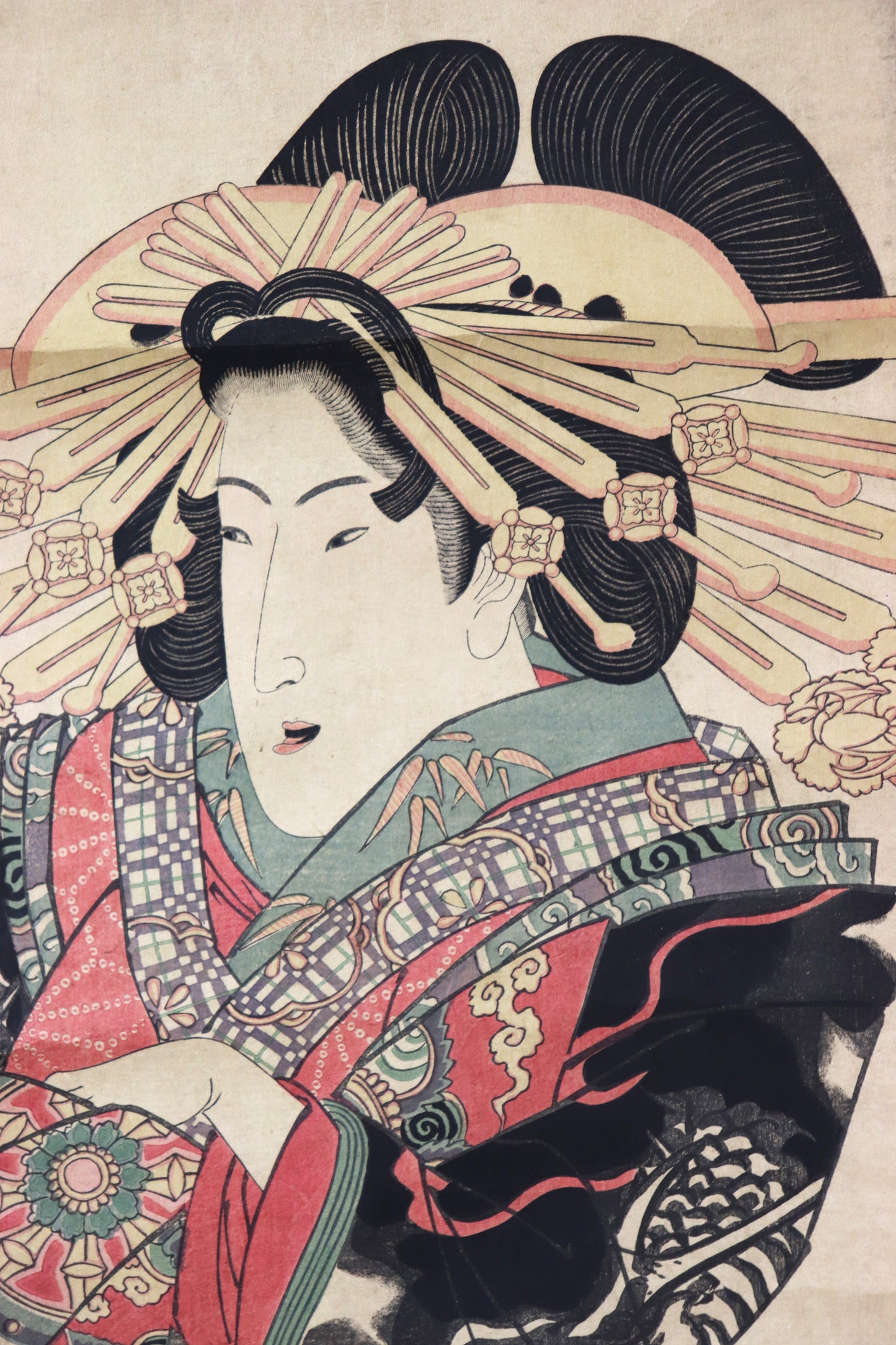 Standing Courtesan by Toyokuni II / Courtisane debout par Toyokuni II (1829)