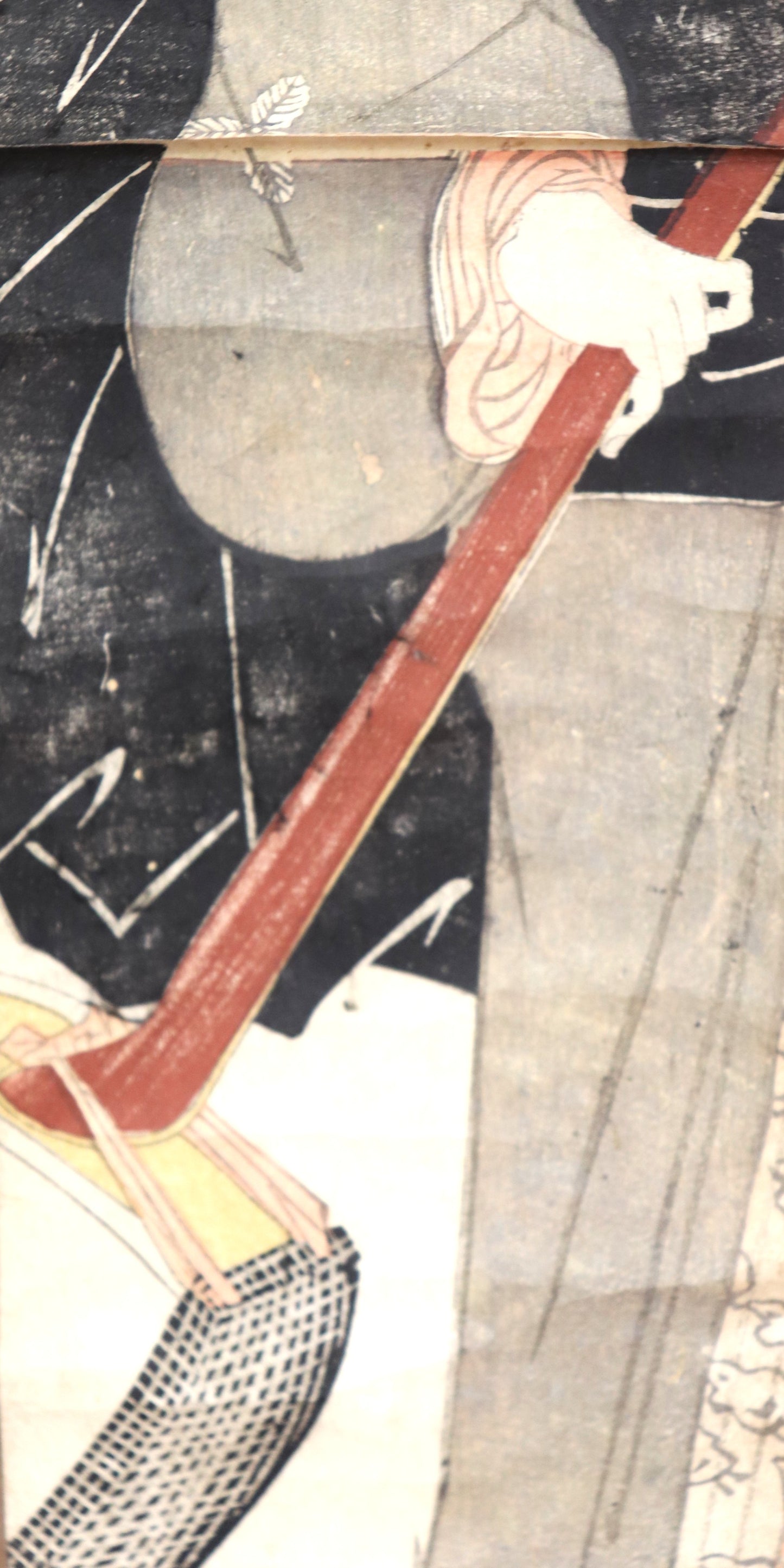 Beauty with shamisen by Kuninao / Beauté avec shamisen par Kuninao (1820's)
