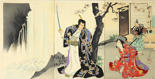 The Gion Festival, Chronicle of Faith from the series " Bamboo's joints" by Chikanobu / Le Festival de Gion, chronique de la Foi de la série " Les articulations du Bambou " par Chikanobu