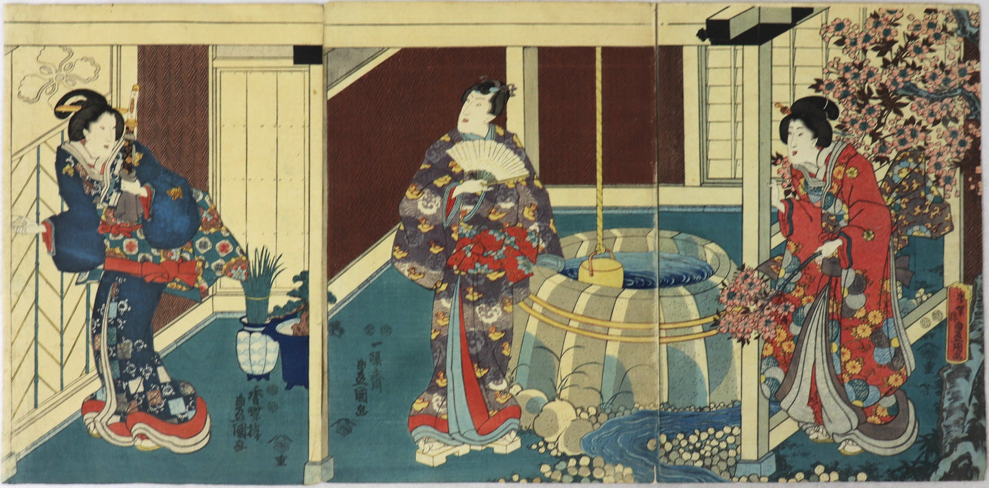 Akashi Bathhouse by Toyokuni III / Le bain public par Toyokuni III (1847-1852)