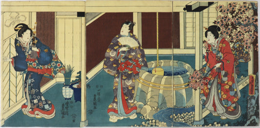 Akashi Bathhouse by Toyokuni III / Le bain public par Toyokuni III (1847-1852)