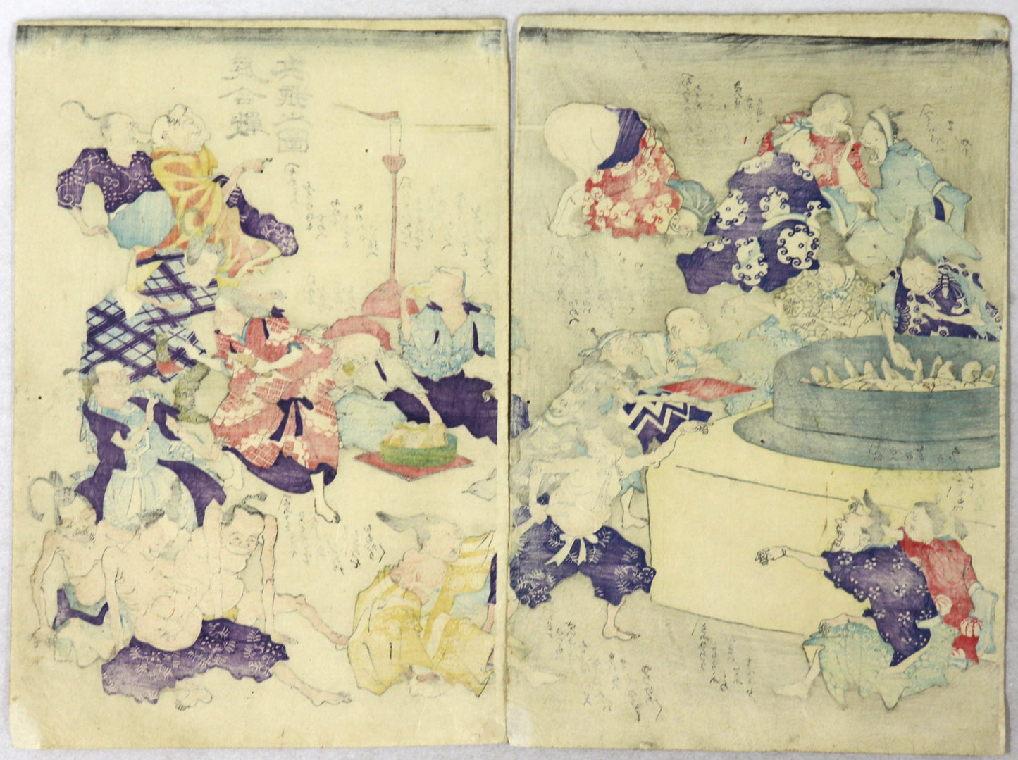Battle of Farts by Unknown artist / Batailles des Pets par un artiste inconnu (1860's)