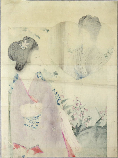 Makazekoikaze (魔風恋風) by Kiyochika (1903)