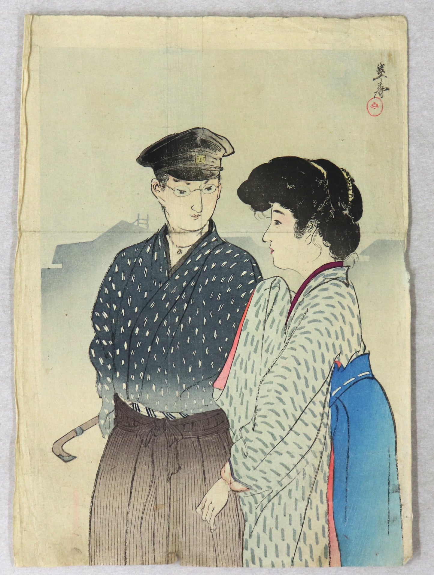 Beauty and Dandy by Hideharu (1900's)