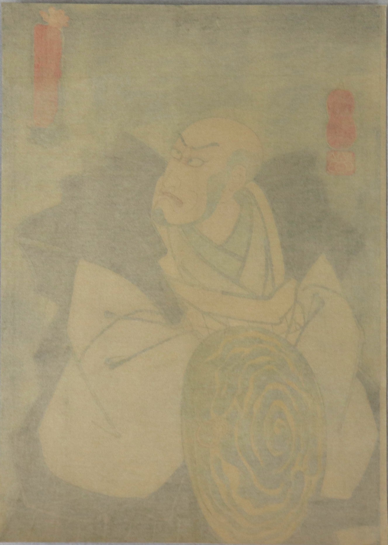 Ichikawa Ebizô V as Kumagai Jirô Naozane by Kuniyoshi / Ichikawa Ebizô V dans le rôle de Kumagai Jiro Naozane par Kuniyoshi (1850)