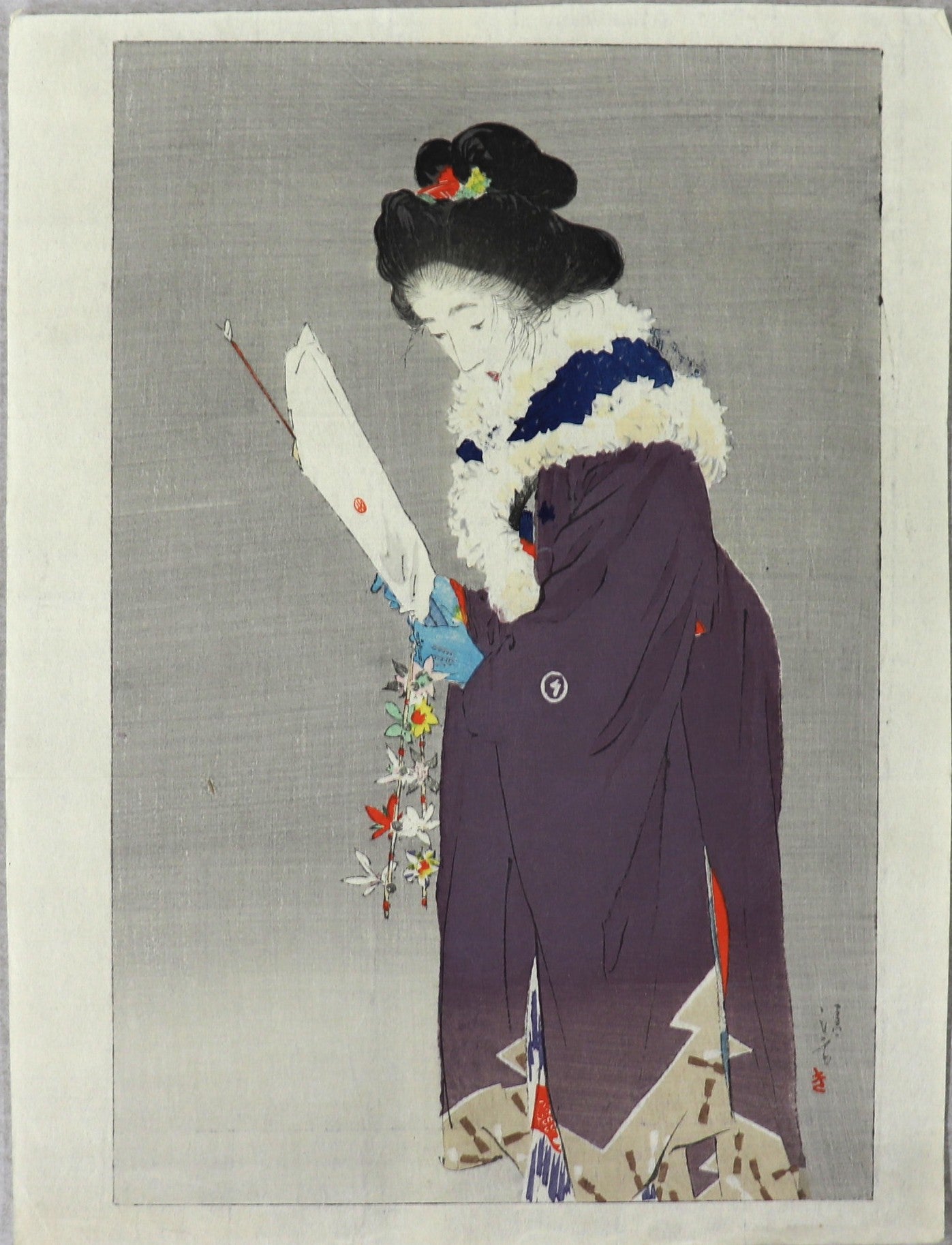 Natsu wo Matsu by Kiyokata (1904)