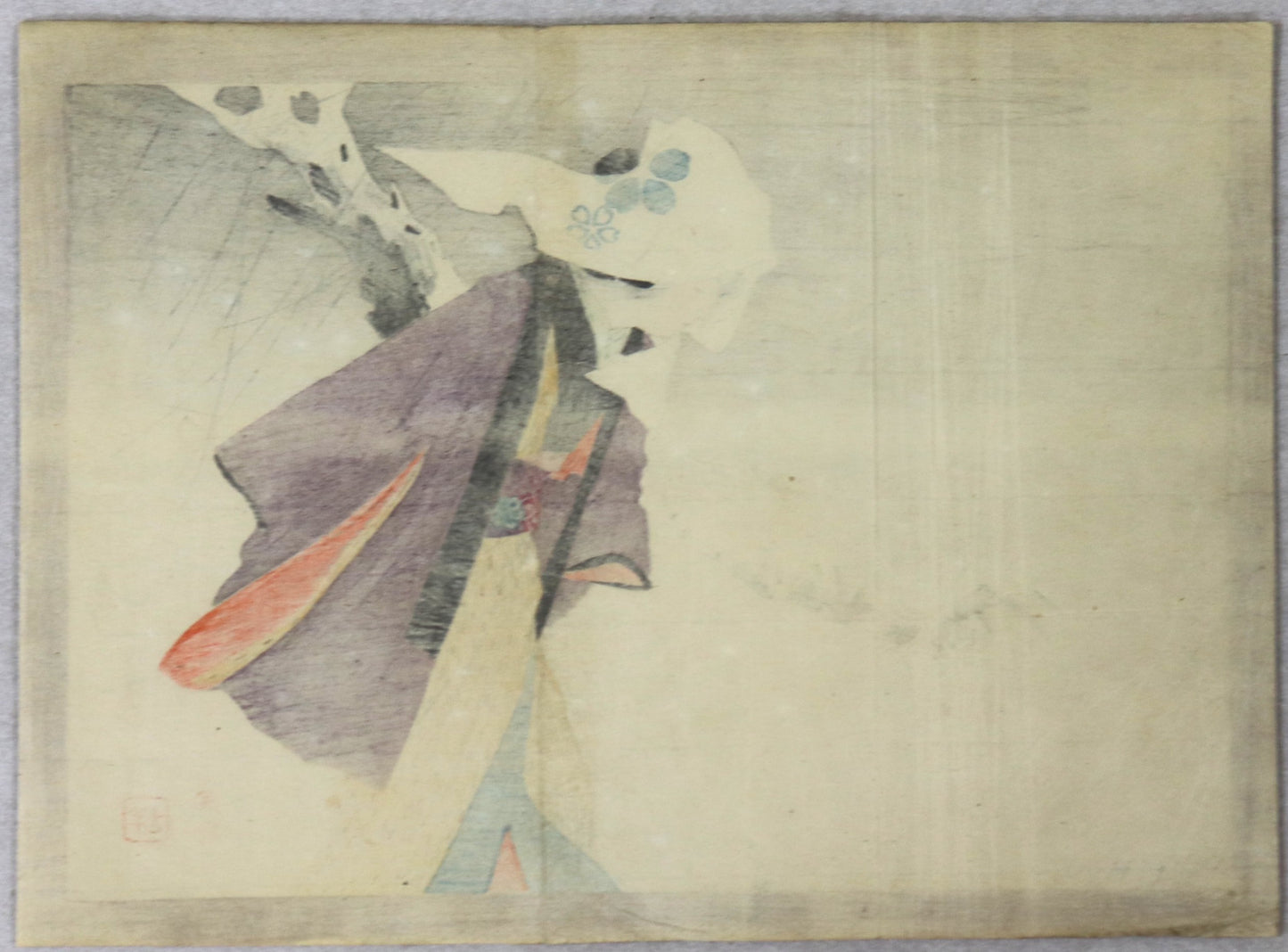 Beauty in the snow (天うつ浪) by Kajita Hanko (1906)