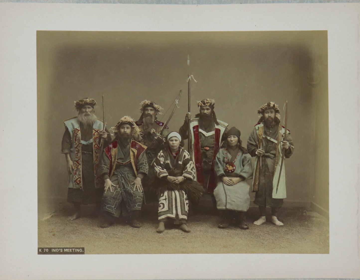 Ainu's meeting and Japanese Junk