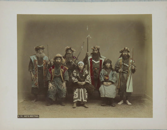 Ainu's meeting and Japanese Junk