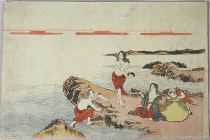 Awabi divers by Artist of Katsukawa school / Plongeuses d'Awabi par un artiste de l'école Katsukawa ( 1810's)