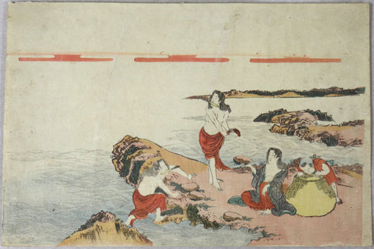 Awabi divers by Artist of Katsukawa school / Plongeuses d'Awabi par un artiste de l'école Katsukawa ( 1810's)