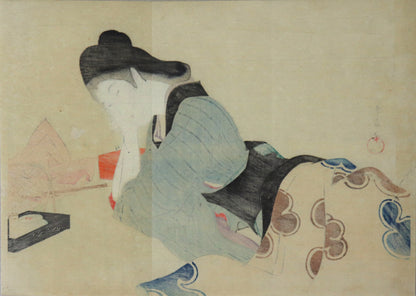 Lascivious girl by Kiyokata (1903)