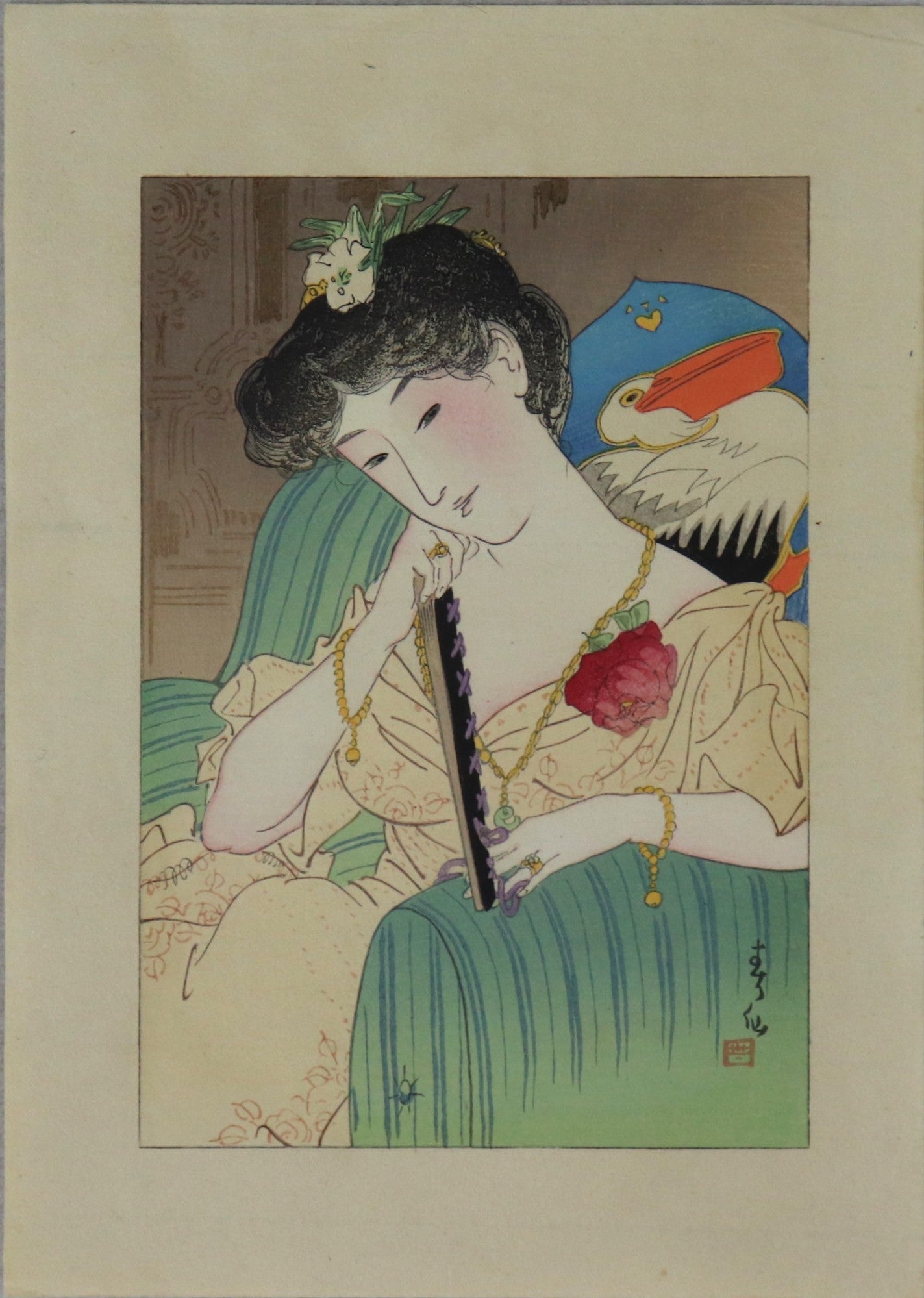 Foundation stone (2) by Natori Shunsen (1913)