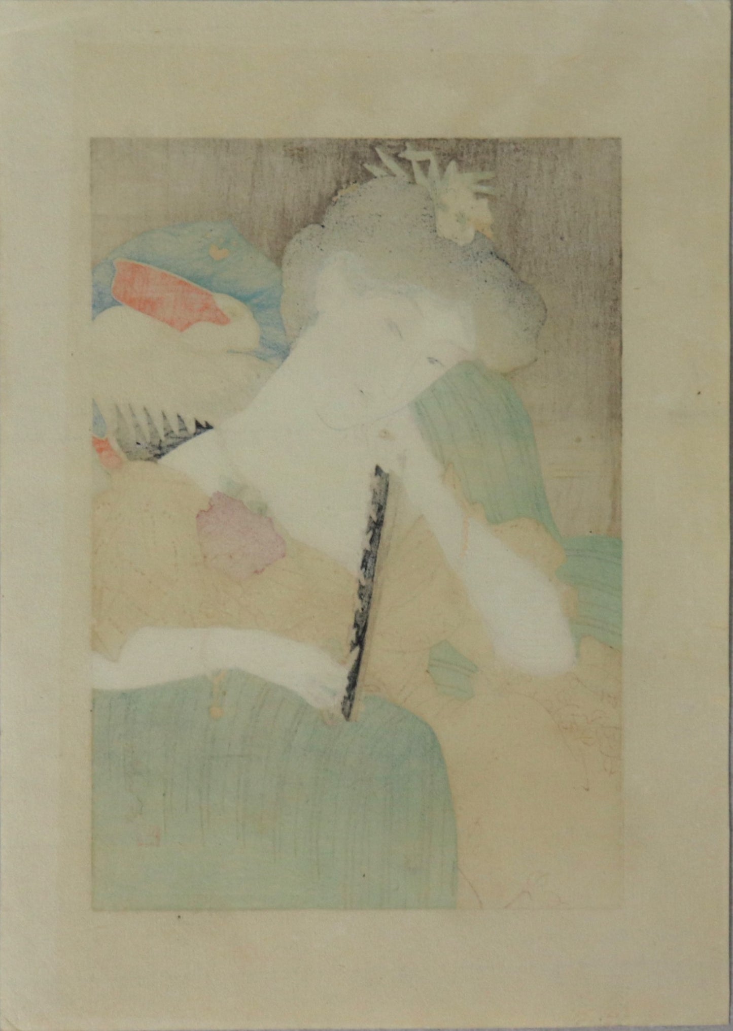 Foundation stone (2) by Natori Shunsen (1913)