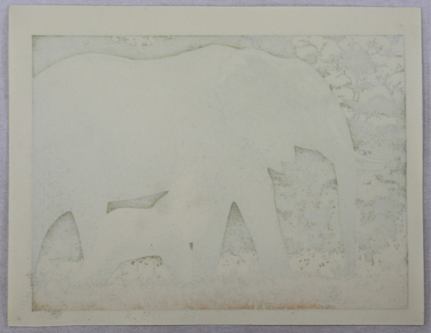Elephants by Yoshida Toshi / Éléphants par Yoshida Toshi (1980's)